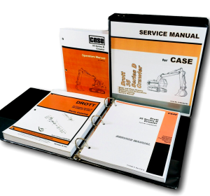 Drott Case 35D Crawler Excavator Service Manual Parts Catalog Operators Set